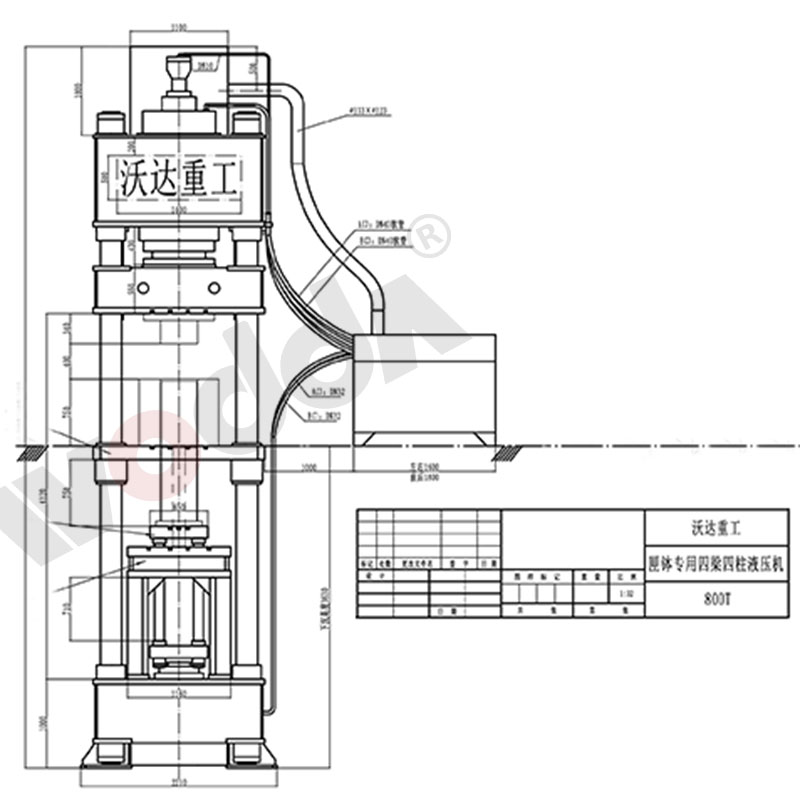 匣缽成型液壓機(jī)外觀圖